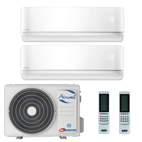 Airwell Harmonia (bílá) multisplit 2×1 (2x 2,64 kW) včetně montáže